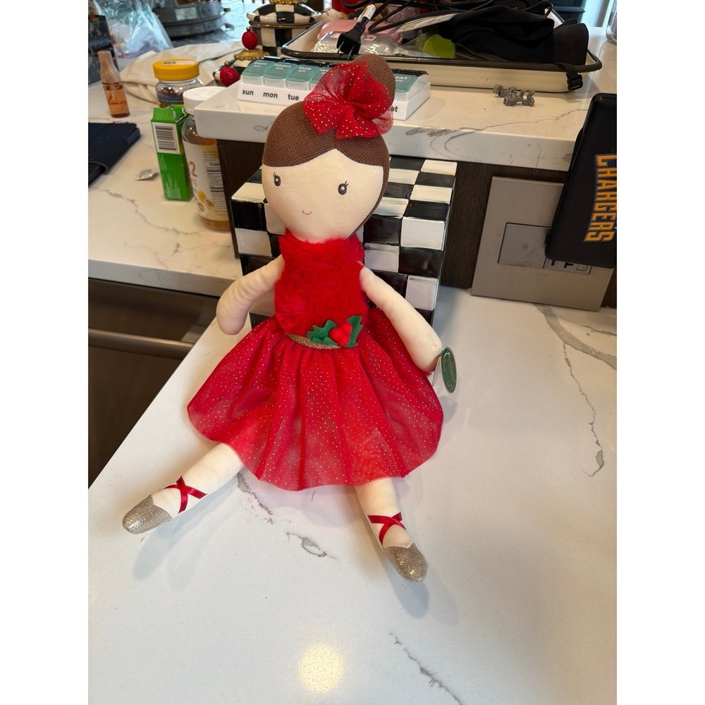Bearington Evie Christmas Ballerina, 16.5 Inch Ballerina Doll,‎ Ideal Christmas